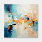 Textured Painting Coastal Color Palette Wall Art