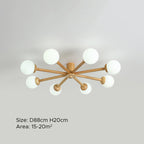 Muto Ceiling Light, Dimmable 6/8 Head