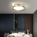 Arisha Modern Multi Orbit Flush Mount Ceiling Light, Black/Gold