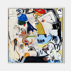 Expressionist Vibrant Colorful Gestural Wall Art