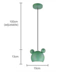 Valentina Mouse Head Pendant Light, 5 Colour