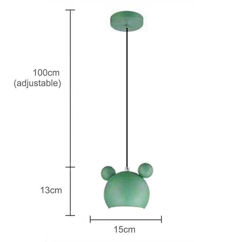 Valentina Mouse Head Pendant Light, 5 Colour