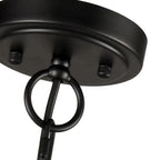 Silva Modern LED Chandelier Black Metal Bedroom Living Room