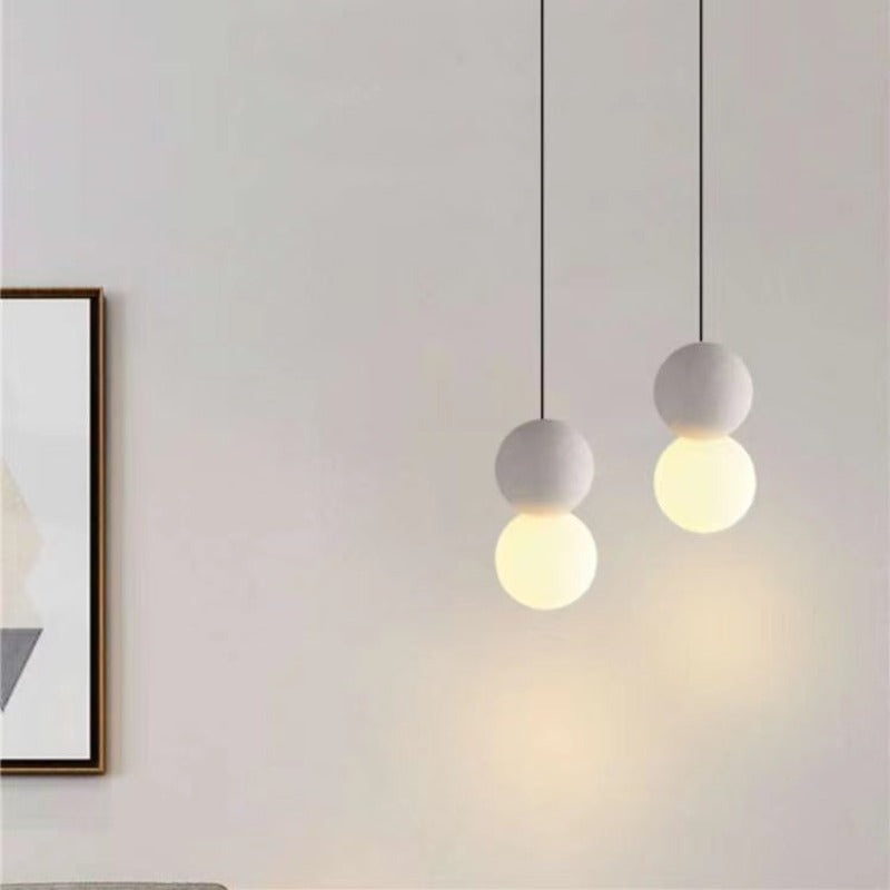 Avi Modern LED Pendant Light Black Metal Bedroom Living Room