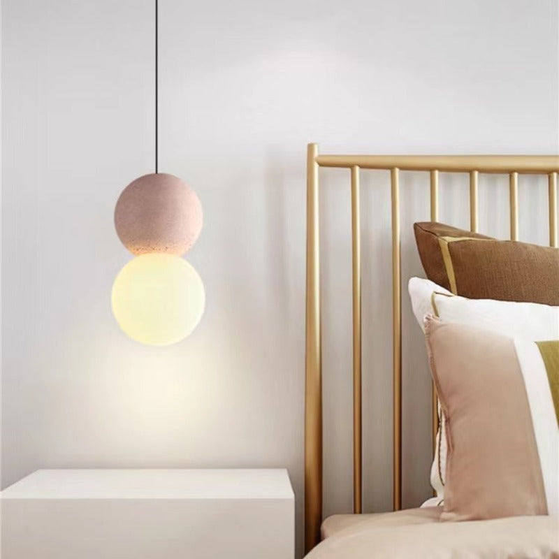 Avi Modern LED Pendant Light Black Metal Bedroom Living Room
