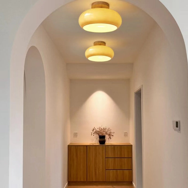 Charlotte Ceiling Light Recessed in Wood - 5