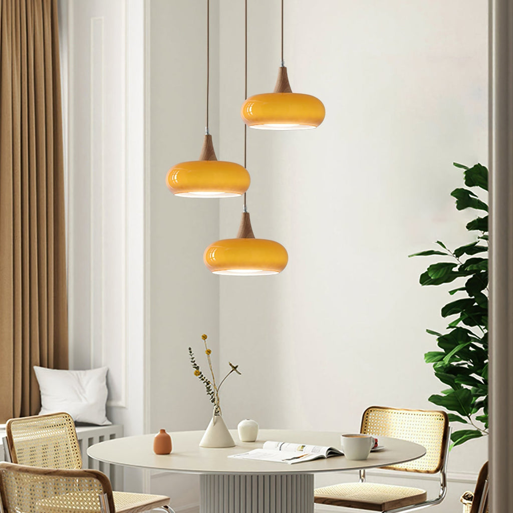 Charlotte Pendant Light Wood 1/2/3 Lights - 6
