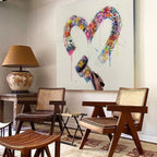 Pop Art Graffiti Heart Painting