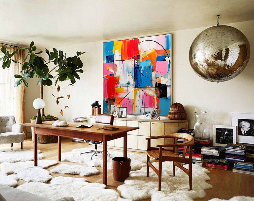Vibrant Abstract Expressionist Painting