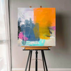 Wall Art Abstract Painterly Dreamy Elegant