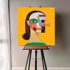 Portrait Floating Nose Detail Oil Painting