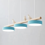 Cliff Pendant Light Oiseau - Câble White - Blue - Light Warm