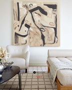 Gestural Earthy Abstract Painting