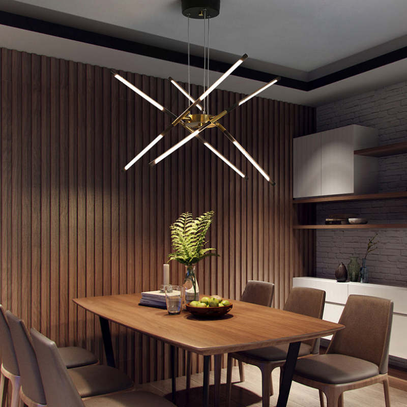 Arisha Pendant Light, Black/Gold, 6/8/10/12 Heads