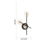 Valentina Wall Lighting Disc Modern, Metal/, Black/White, Bedroom