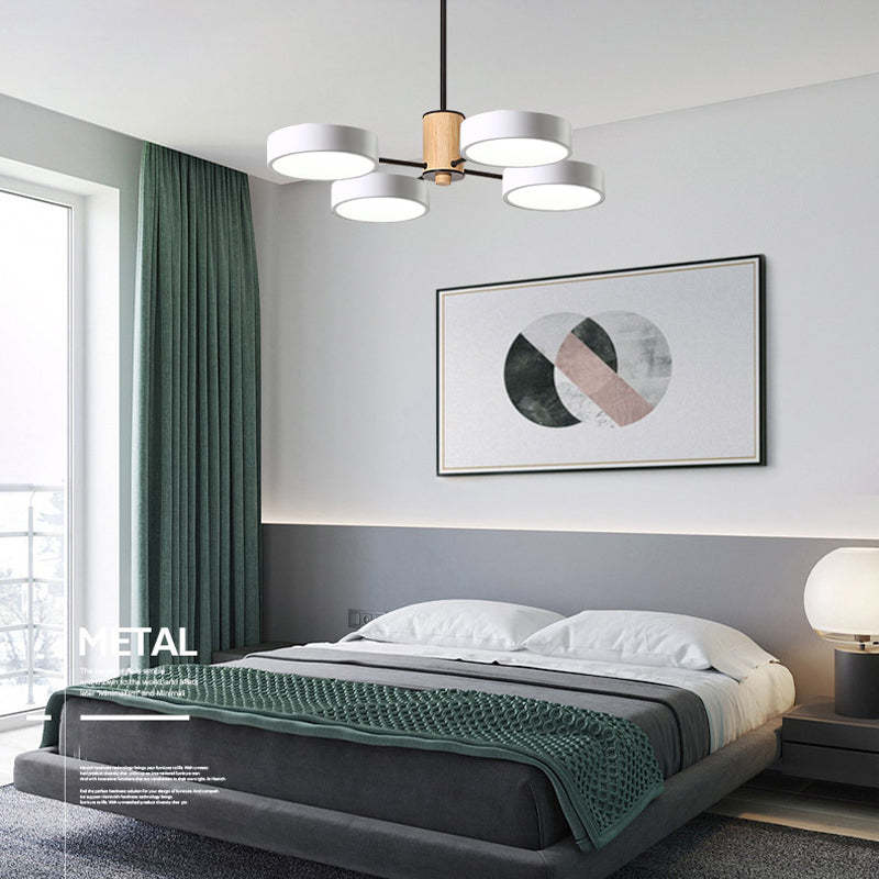 Arisha Art Deco Pendant Light, White/Green/Grey,Metal/Wood