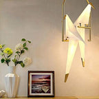 Arisha Modern Nordic Post Modern Bird Pendant Light, White/Clear