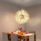 Arisha Elegant Dandelion Minimalist Luxury Pendant Light, Gold/Chorme