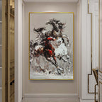 Dynamic Galloping Horses Oil Painting