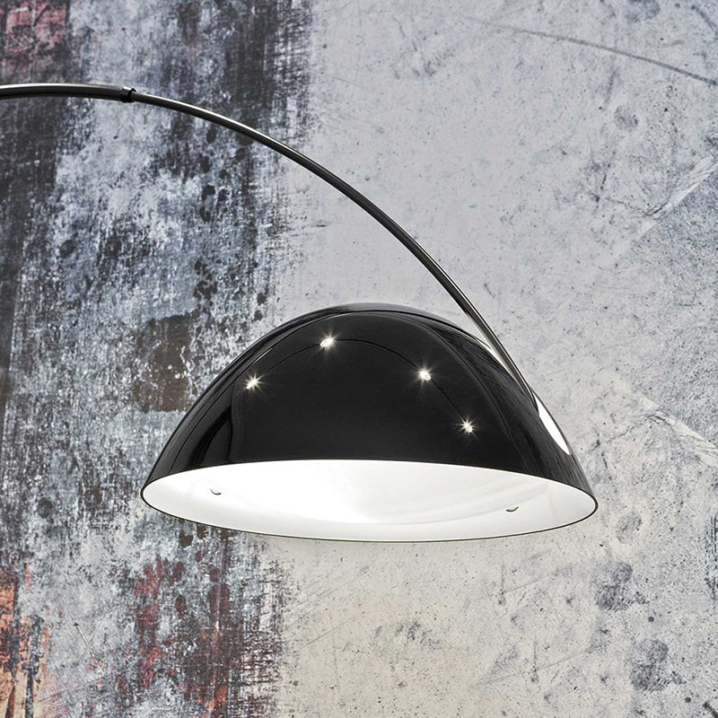 Avi Modrn Fishing Rod Metal Floor Lamp, Black