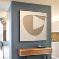 Neutral Organic Shapes Minimalist Painting