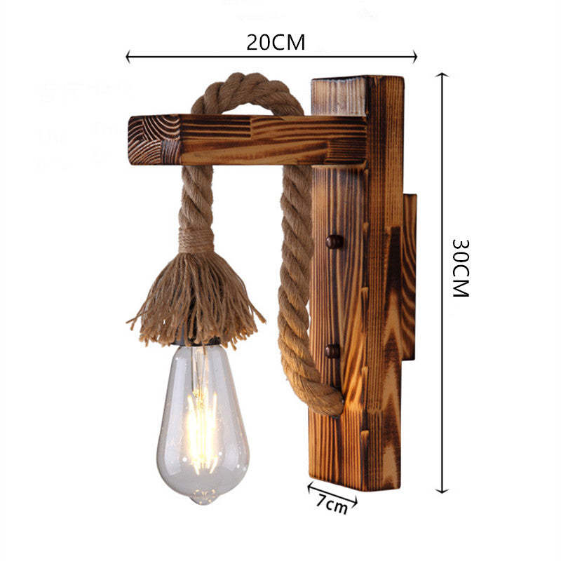 Silva Solid Wood Wall Lamp for Hallway & Living Room