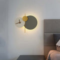 Arisha Modern Clock Metal Painted Wall Light LED Light Bedroom