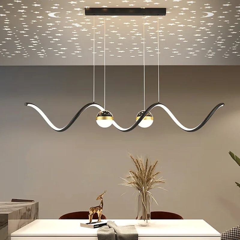 Arisha Nordic Globe Wavy Metal/ Pendant Light