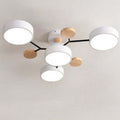 Arisha Ceiling Light, Wood Round for Living Room
