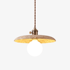Nico Minimalist Travertine Pendant Light