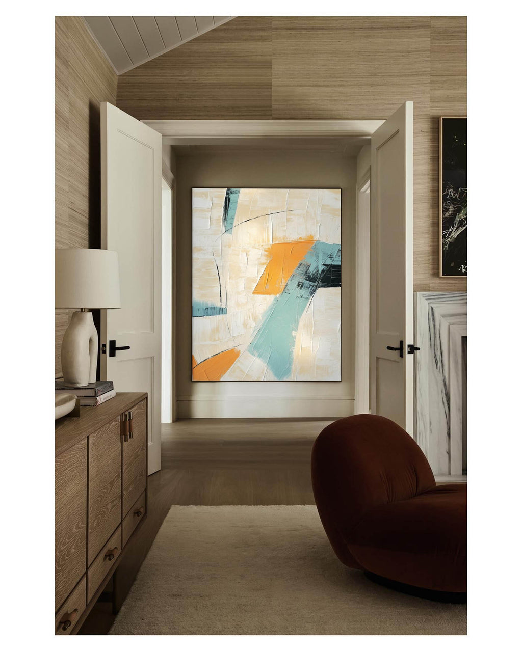 Textured Abstract Expressionist Oil Painting