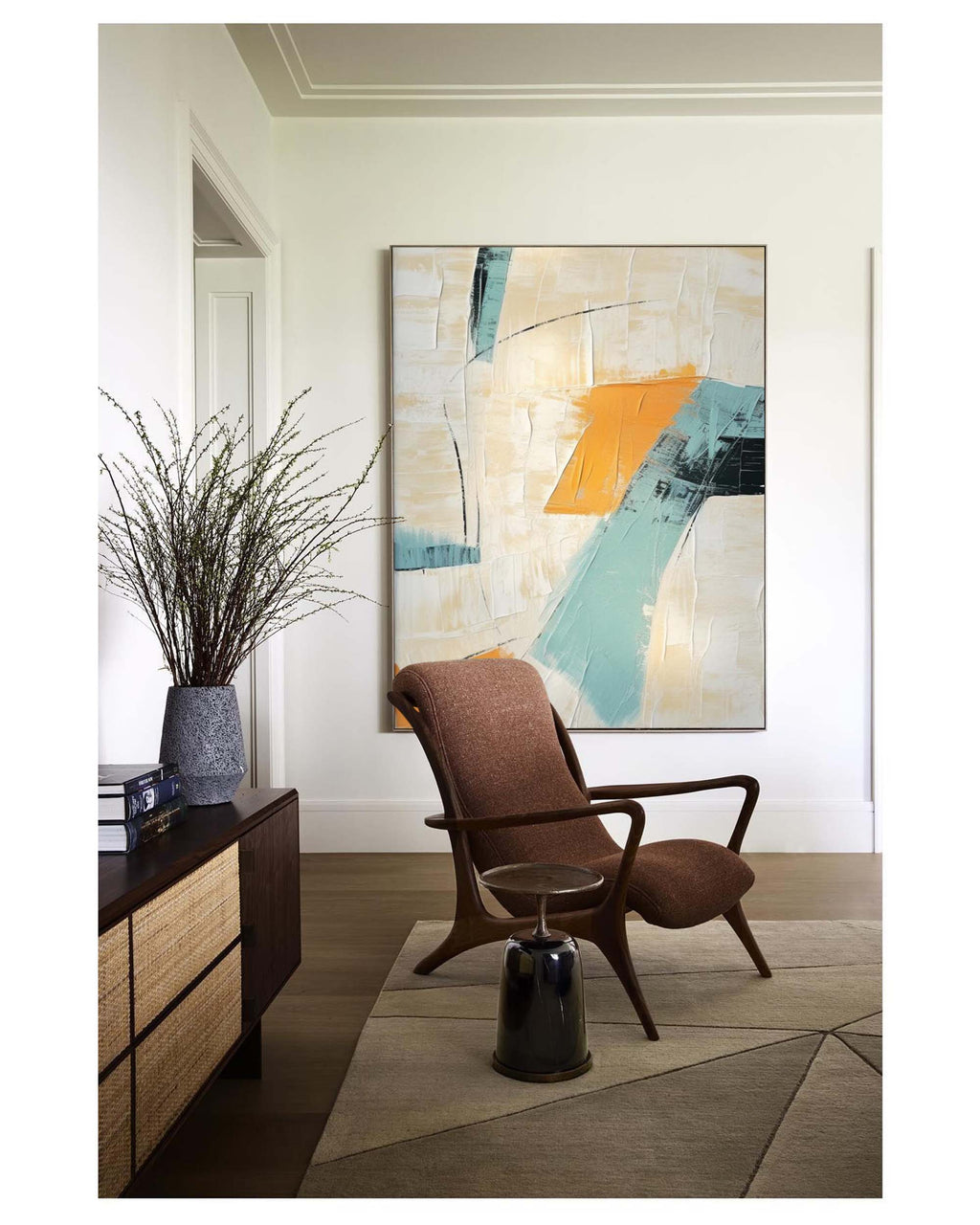 Textured Abstract Expressionist Oil Painting