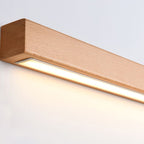 Dwyn Wall Light Miroir Linéaire Minimalist Wood Living Room - 14