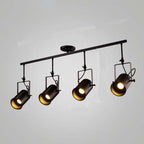 Silva Vintage Adjustable Semi-Flush Mount Ceiling Light, Black