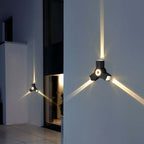 Ovelo Modern Waterproof Minimalist Cross Outdoor Wall Light Garden/Corridor