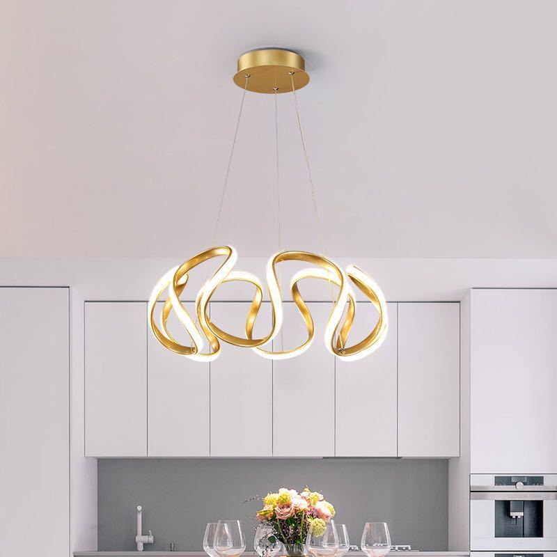 Clyra Modern Irregular Flower Pendant Light, 3 Colors