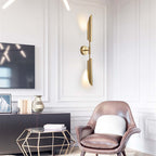 Phira Luxury Double-head Golden Scabbard Wall Lamp