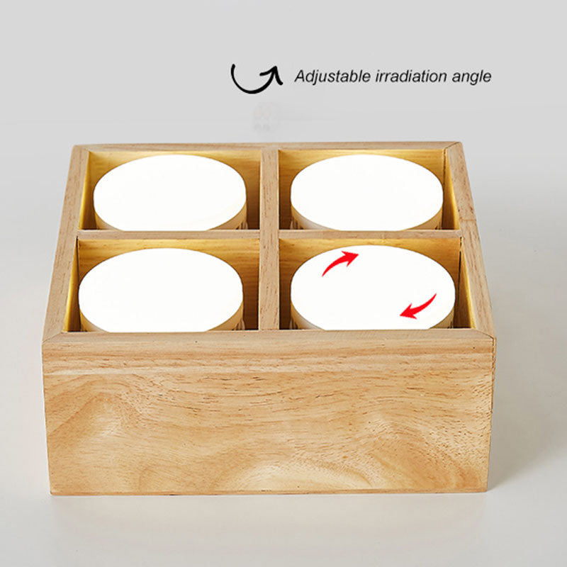 Muto Ceiling Light No Main Light, Wood