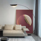 Edge Modern Arch Metal Floor Lamp, Black