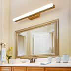 Arisha Modern Minimalist Linear Wooden Wall Lamp, Wood/Walnut