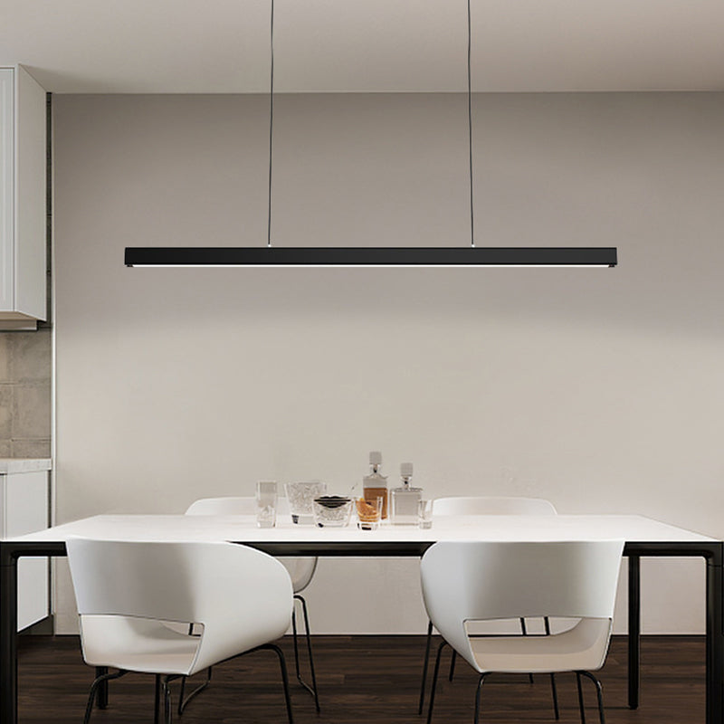 Orva Minimalist Classic Black & White Linear Pendant Light