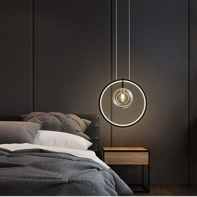 Arisha Nordic Glass Bubbles LED Modern Pendant Light for Dining Room