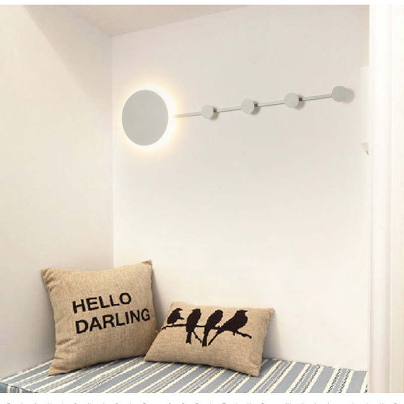 Arisha LED Porch Wall Hanging Coat Rack Creative Wall Lamp