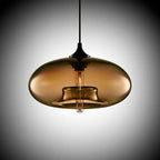 Valentina Modern Bread Shaped Glass Pendant Light, 6 Colour