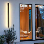 Elune Wall Light Outdoor LED Waterproof Minimalist Metal Cour - 100 Cm - Warm White