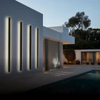 Elune Wall Light Outdoor LED Waterproof Minimalist Metal Cour - 100 Cm - White