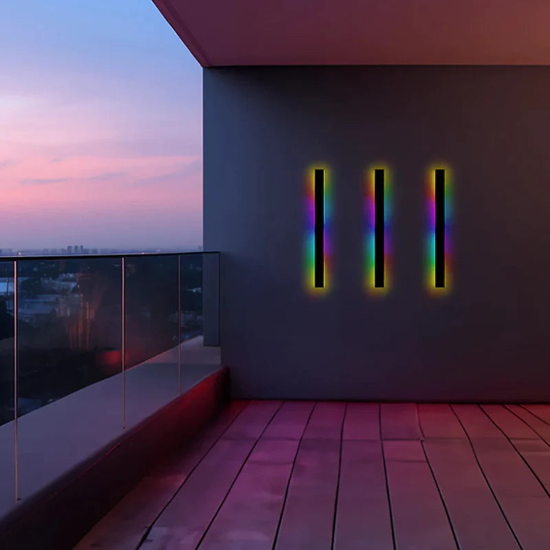 Elune Wall Light Outdoor LED Waterproof Minimalist Metal Cour - 13