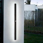 Elune Wall Light Outdoor LED Waterproof Minimalist Metal Cour - 30 Cm - White with Détecteur of Mouvement