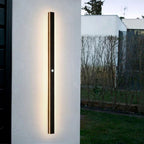 Elune Wall Light Outdoor LED Waterproof Minimalist Metal Cour - 30 Cm - Warm White with Détecteur of Mouvement
