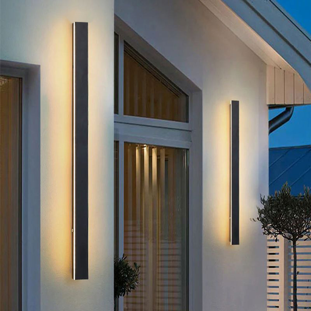 Elune Wall Light Outdoor LED Waterproof Minimalist Metal Cour - 31